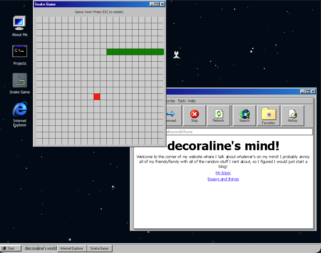 Windows 98 Simulation